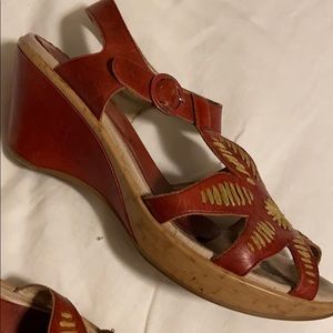 Pikolonos Sandia wedge heel sandals